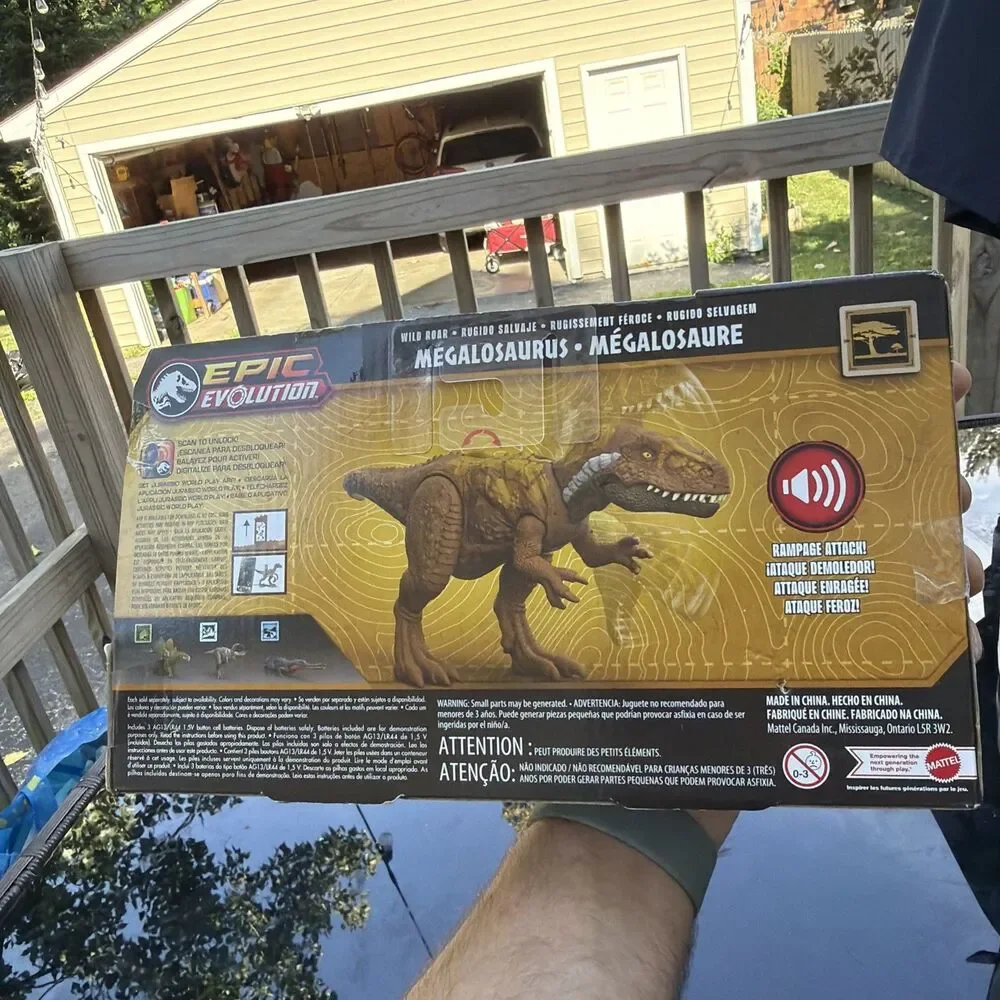 Jurassic World Wild Roar Epic Evolution Megalosaurus Dinosaur Action Figure NEW